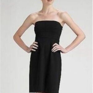 Theory Hallenie Black Strapless Dress